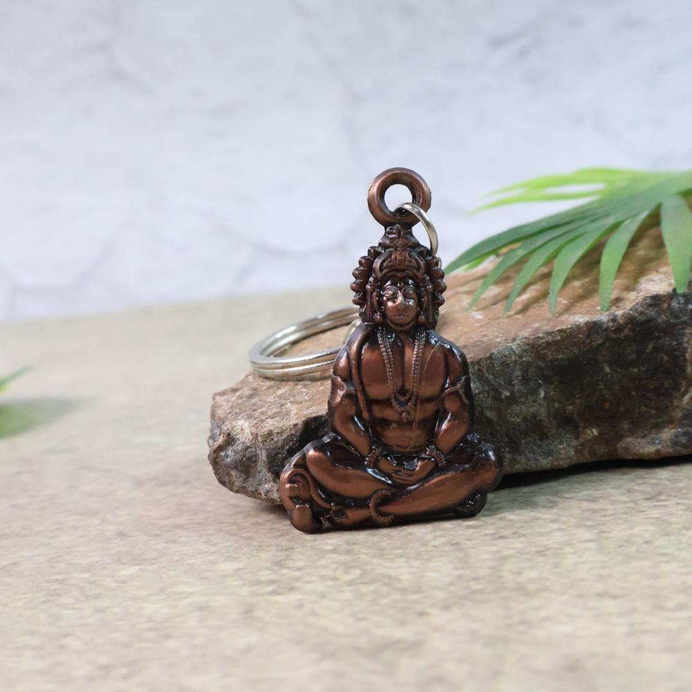 Hanuman Metal Keychain Set (2 Pc Mix Design)