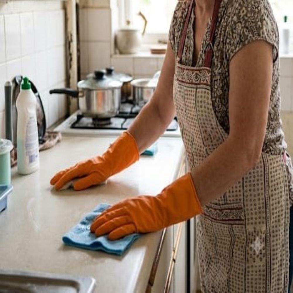 Prima Orange House Hold Rubber Gloves
