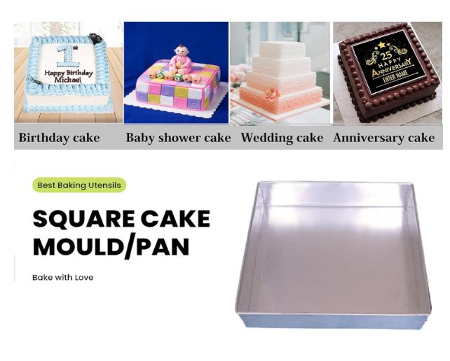 CAKE MOULD SQAURE 3