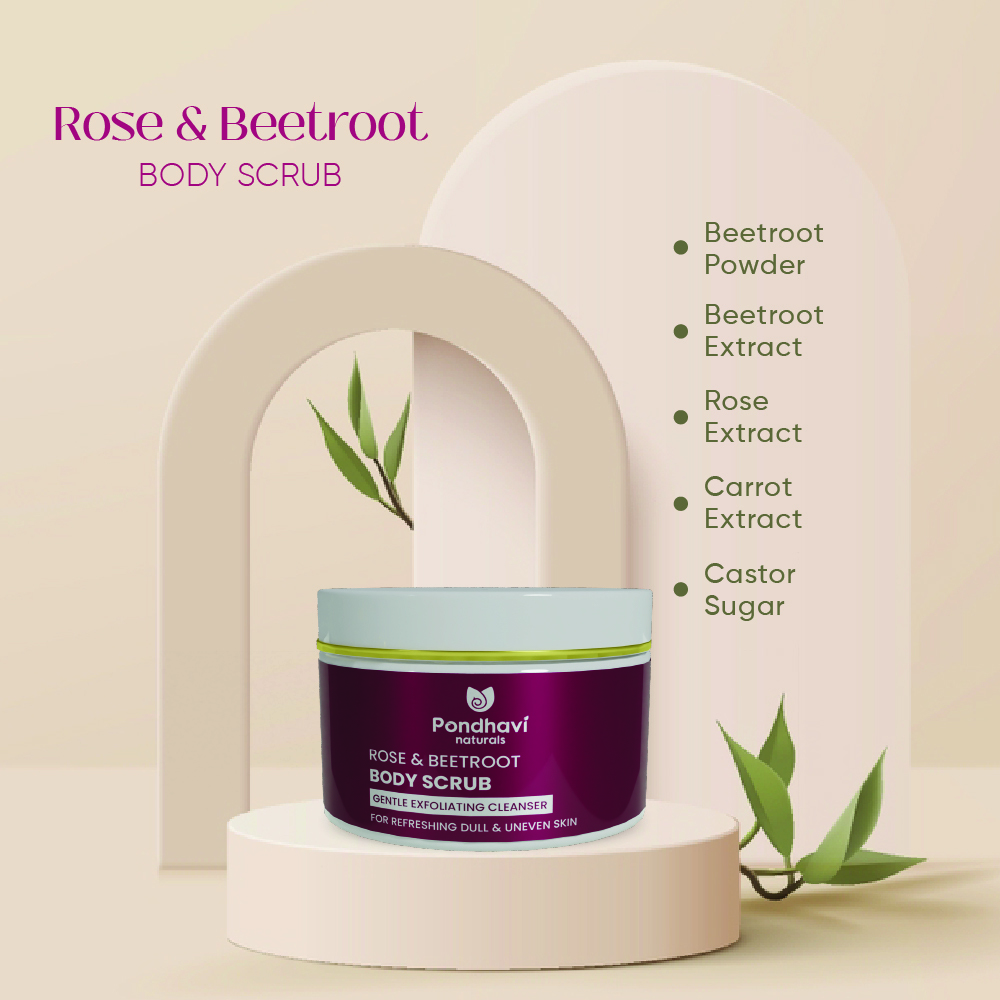 Rose And Beetroot Body Scrub