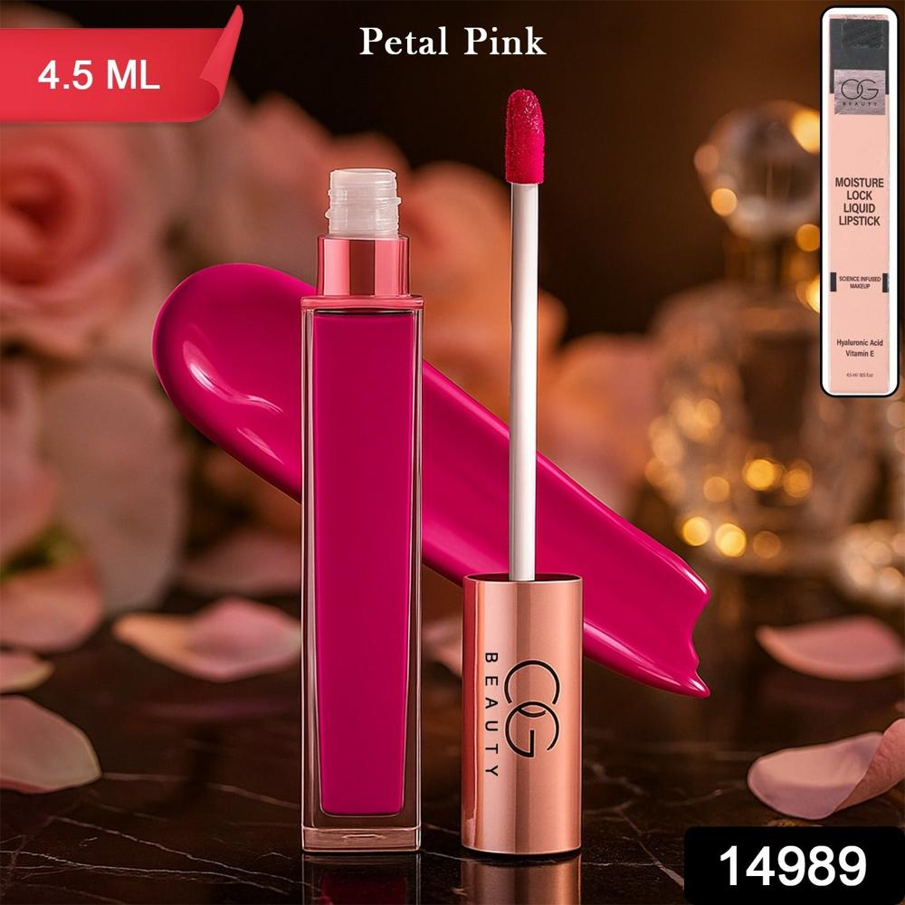 Og Beauty Petal Pink Moisture Lock Liquid Lipstick (4.5 Ml / 1 Pc) - Application: As Per Product Requirement