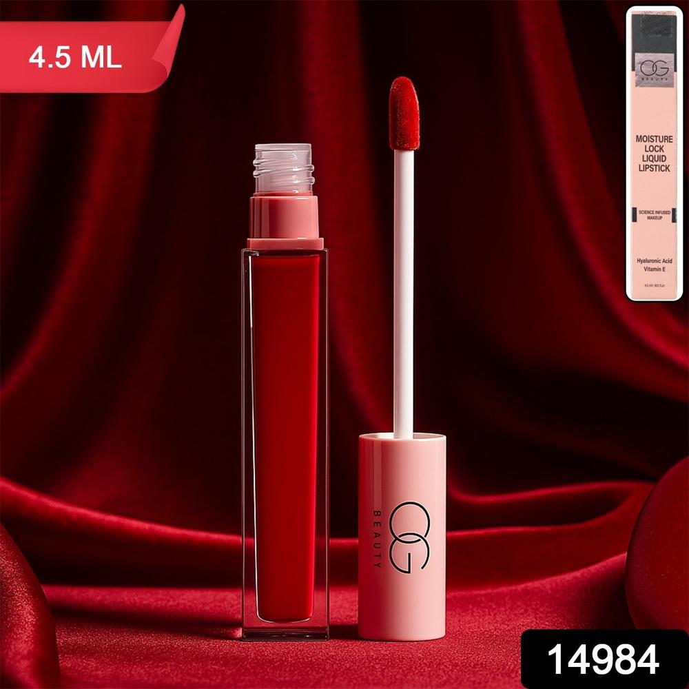 Og Beauty Red Rush Moisture Lock Liquid Lipstick (4.5 Ml / 1 Pc) - Application: As Per Product Requirement