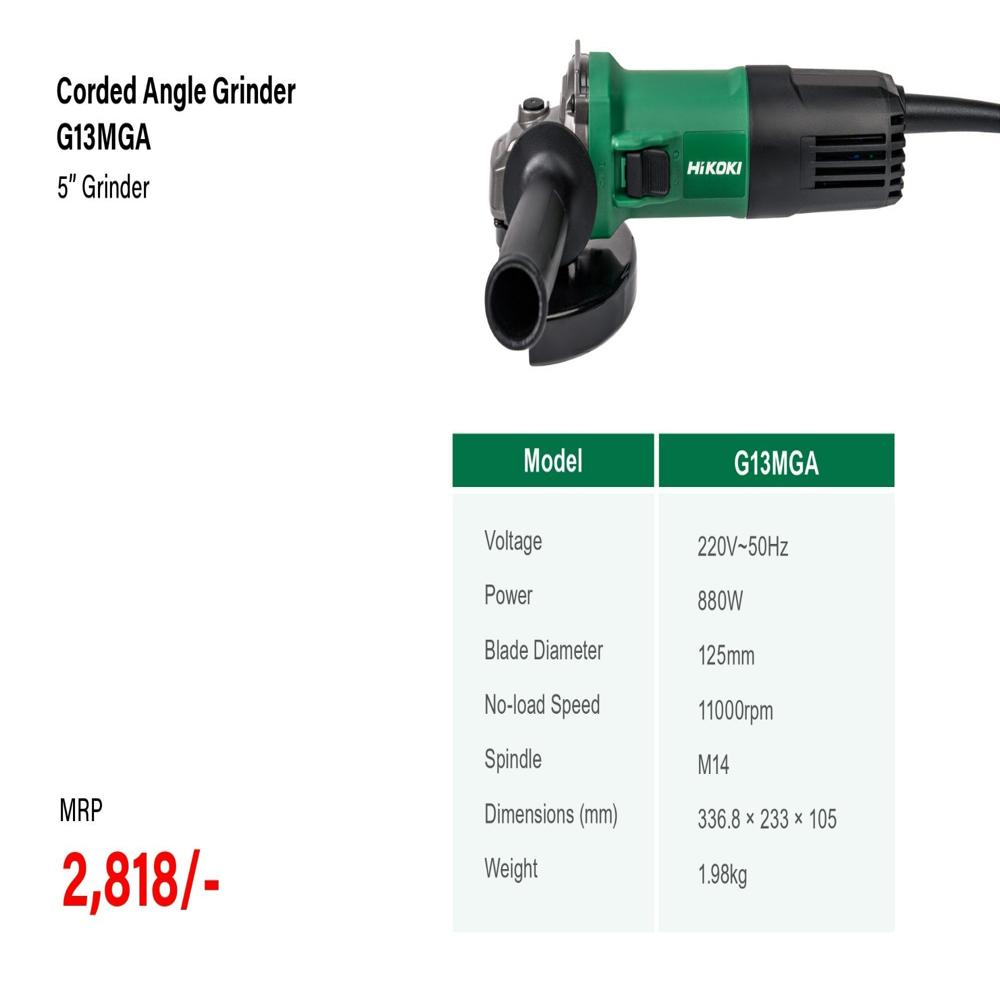 5'' Angle grinder  