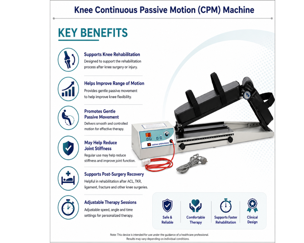 Physiotherapy Knee Joint Continuous Passive Motion Machine - Age Group: Adults