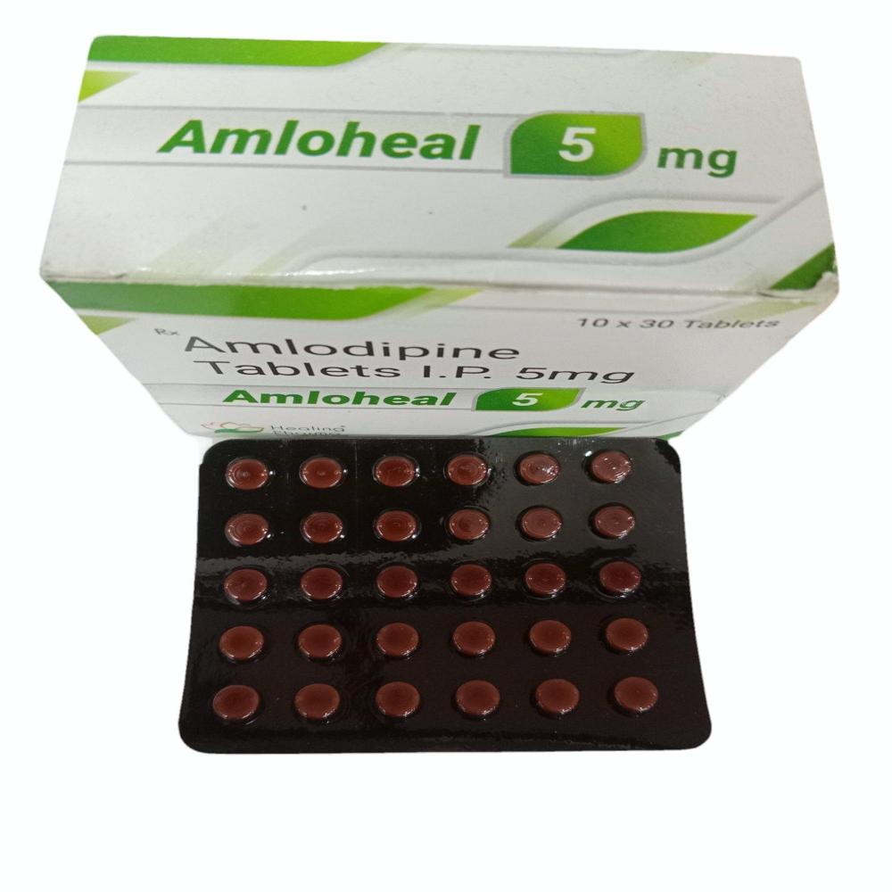 Amloheal 5mg Tablets - Ingredients: Amlodipine (5mg)