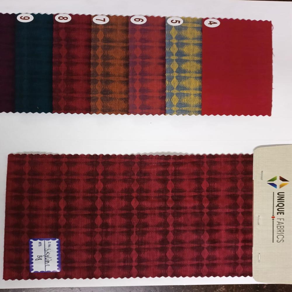 POLY LINEN JACQUARD FABRIC