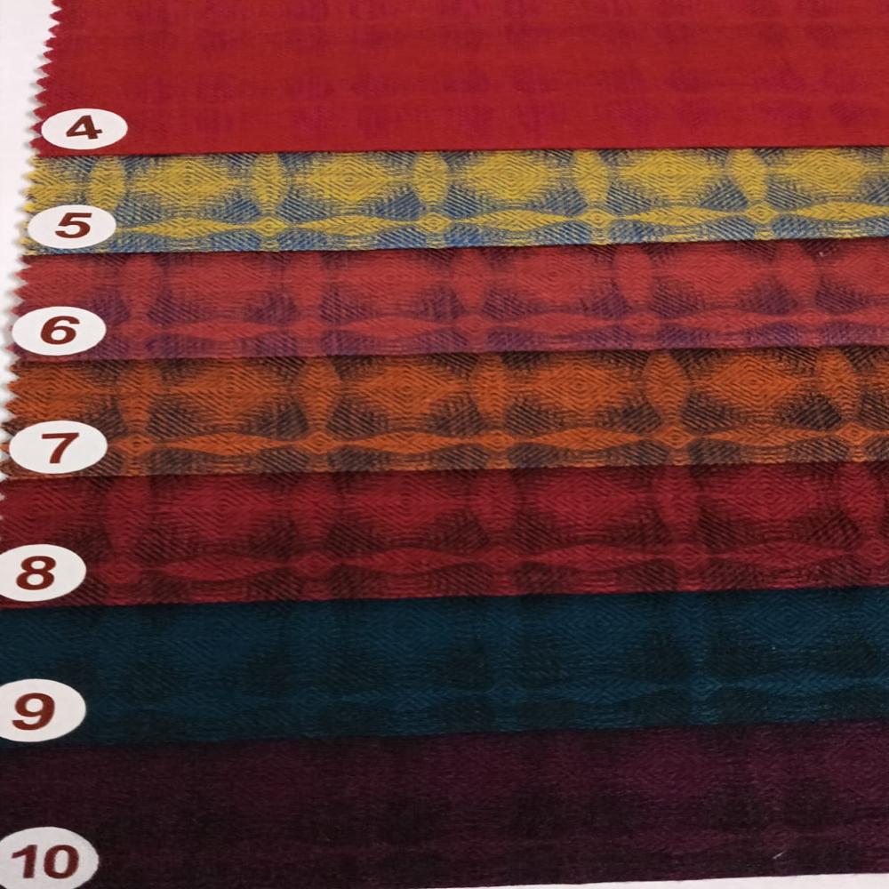 POLY LINEN JACQUARD FABRIC