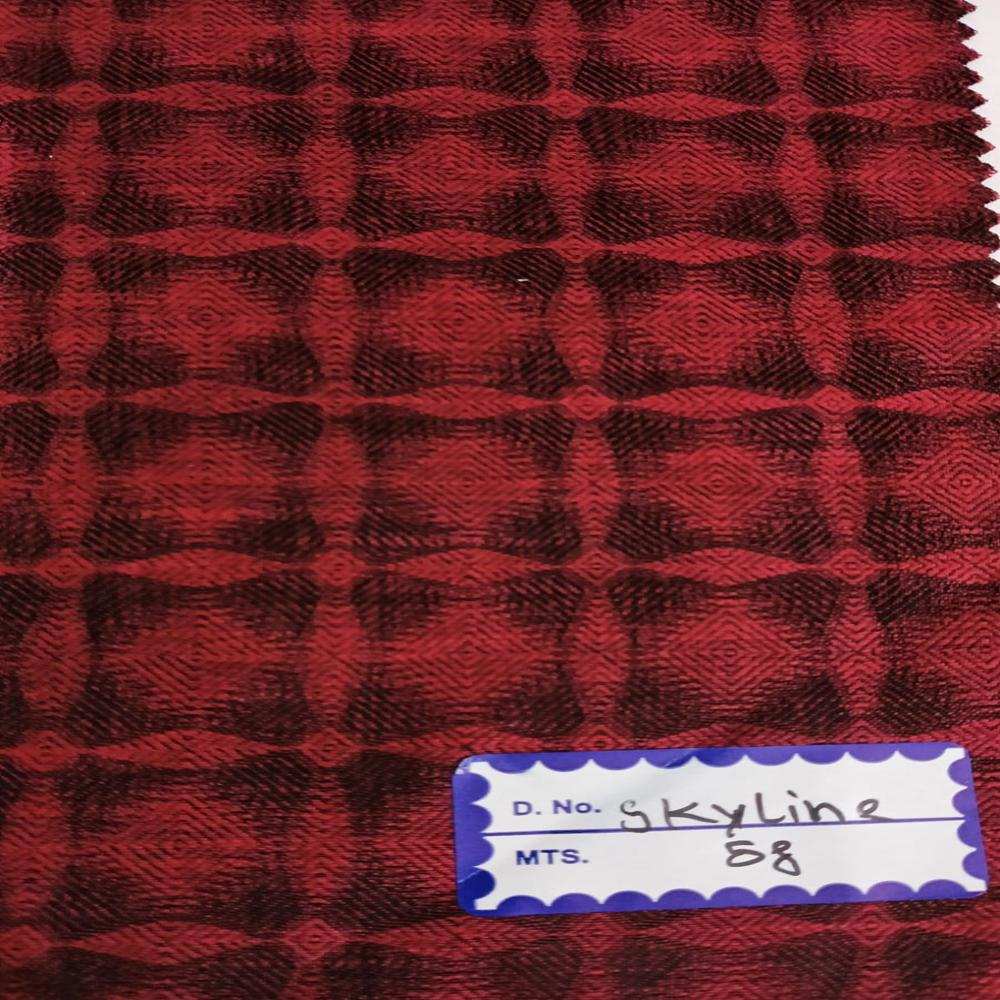 POLY LINEN JACQUARD FABRIC