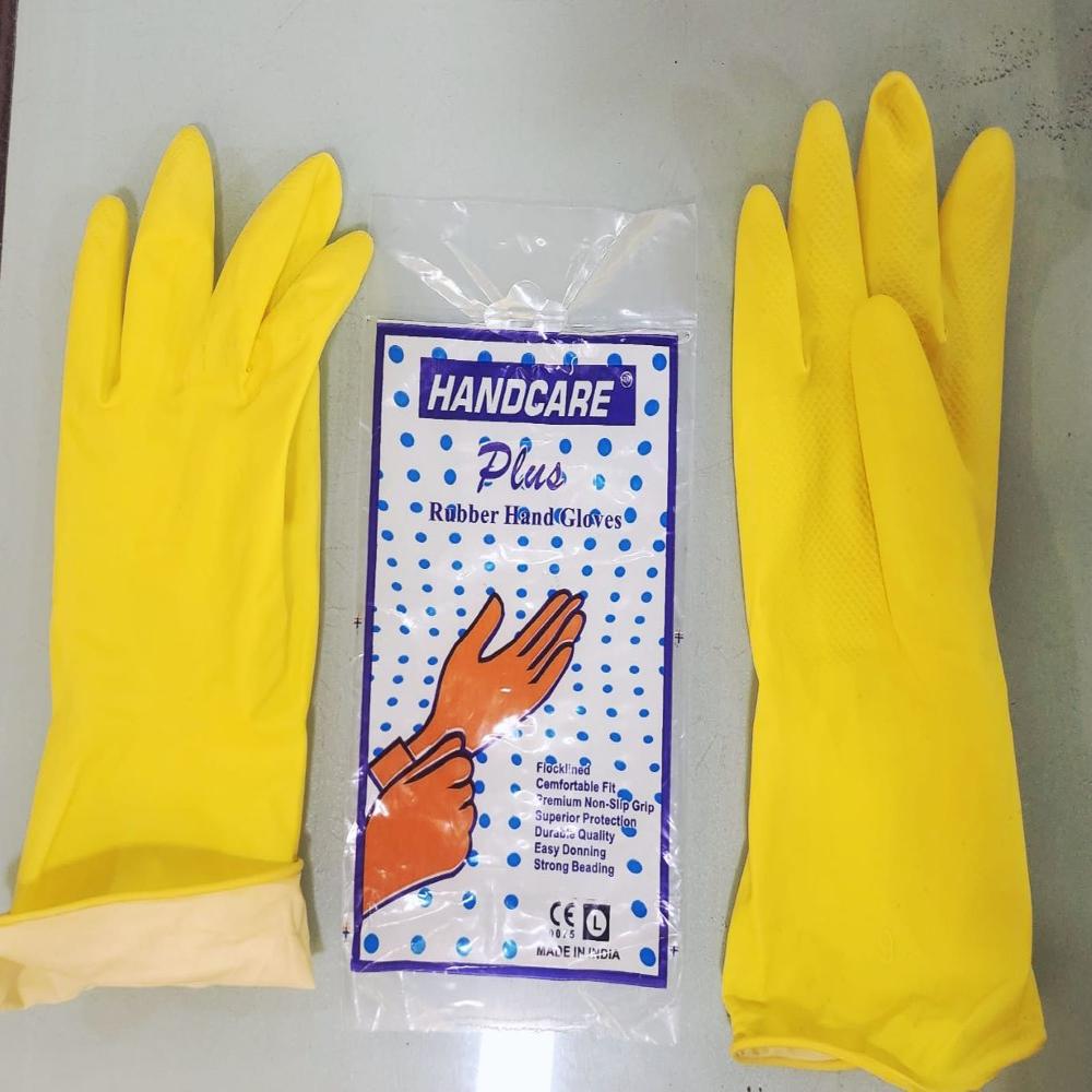 Hand Care Plus House Hold Rubber Gloves