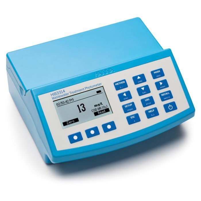 Wastewater Multiparameter (with COD) Benchtop Photometer and pH meter HI83314