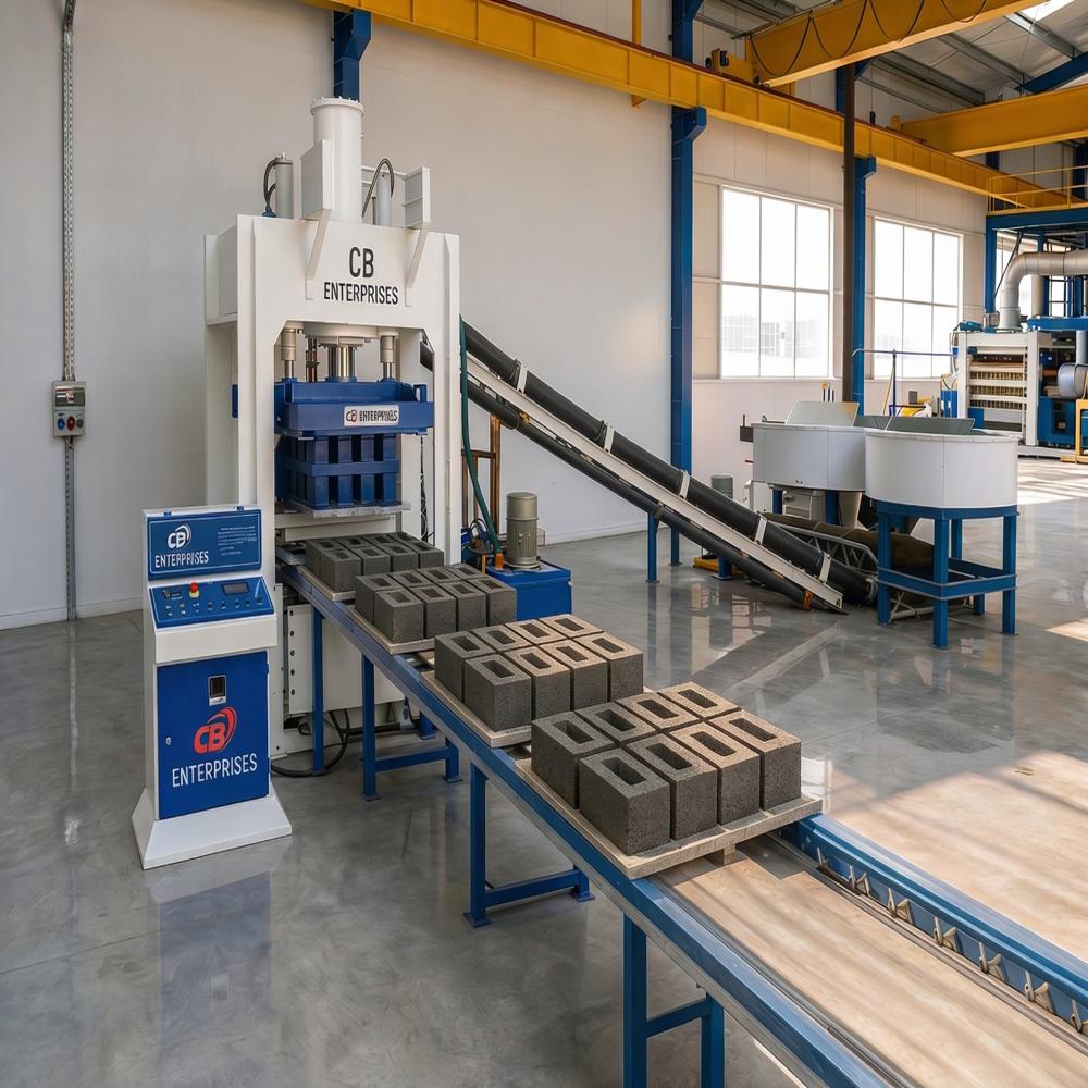 8 Brick Fully Automatic Hydraulic High Pressure With High Vibrating Machine