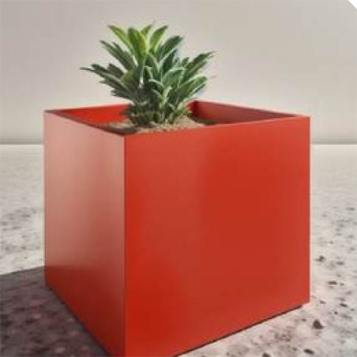 Bended Square FRP Flower Pot