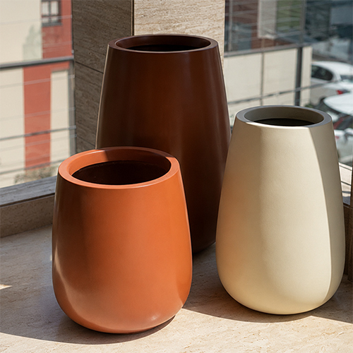 Oval Series Old FRP Flower Pot