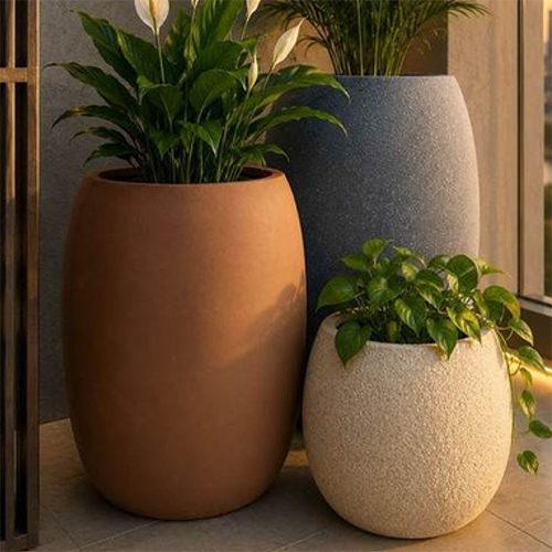 Drum Series FRP Flower Pot