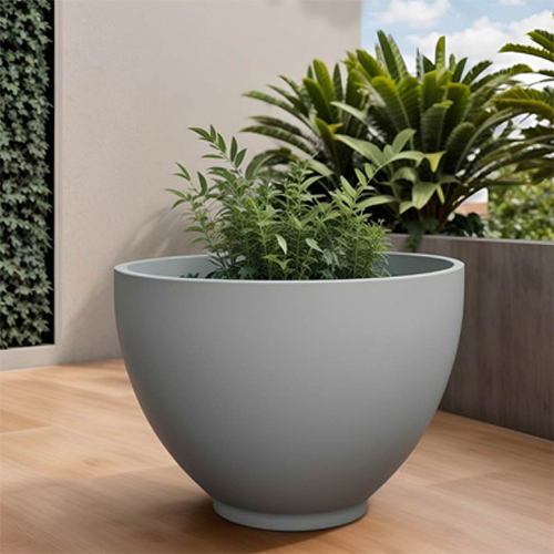 Luna Round Planter FRP Flower Pot