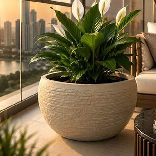 Brick Bowl FRP Flower Pot