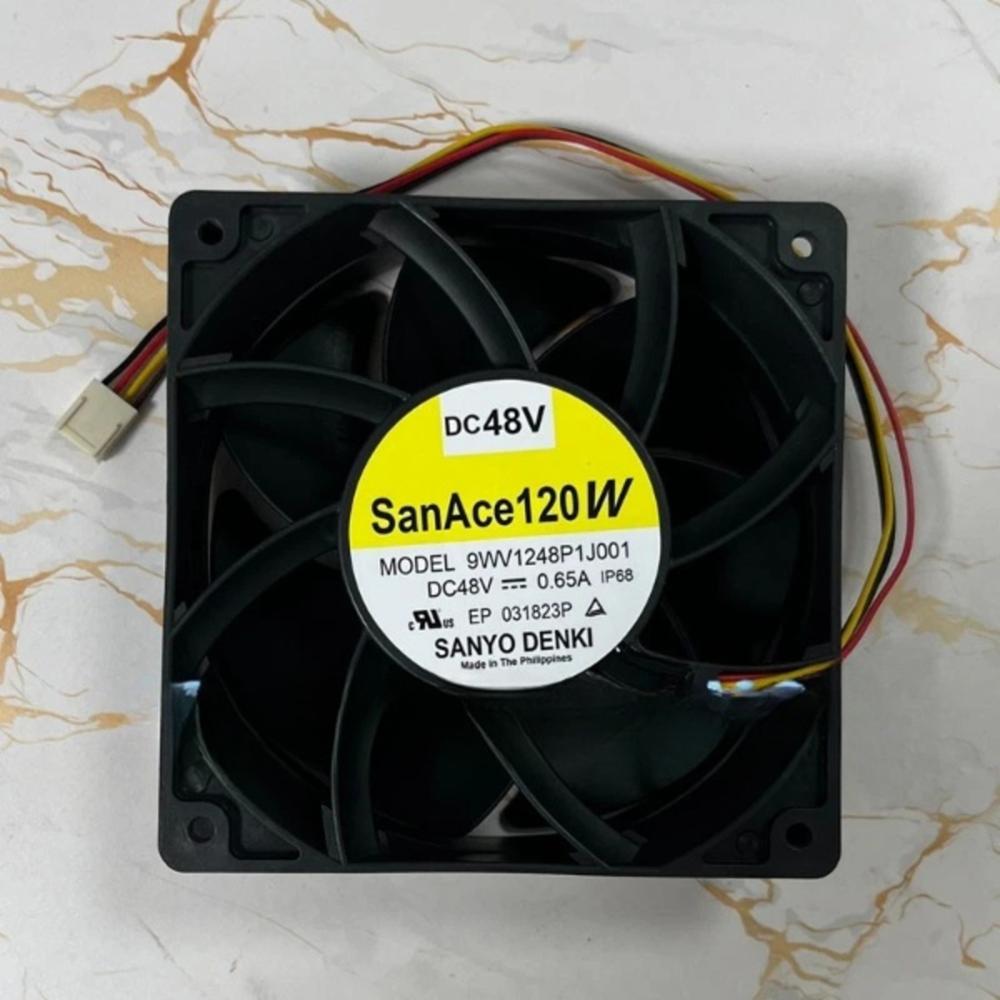 SANACE 9WV1248P1J001 48V DC 0.65A 12038mm Ball Bearing Industrial Axial Cooling Fan