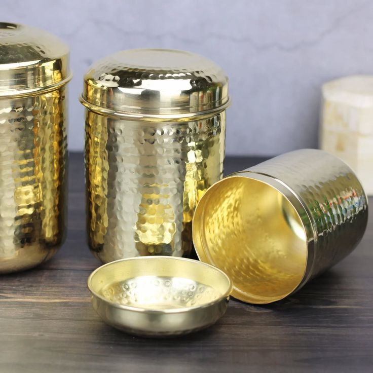 Brass Dabba Set