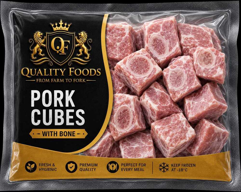pork cubes with bone