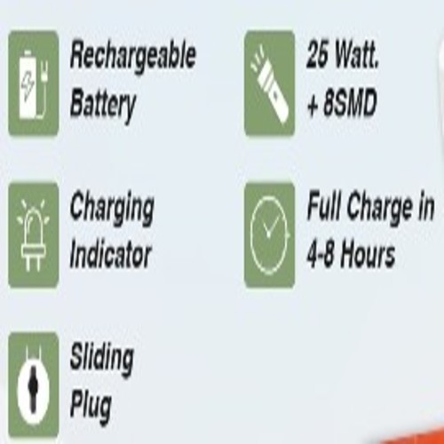 ROCK LIGHT RL-3532 RECHARGEABLE HAND TORCH