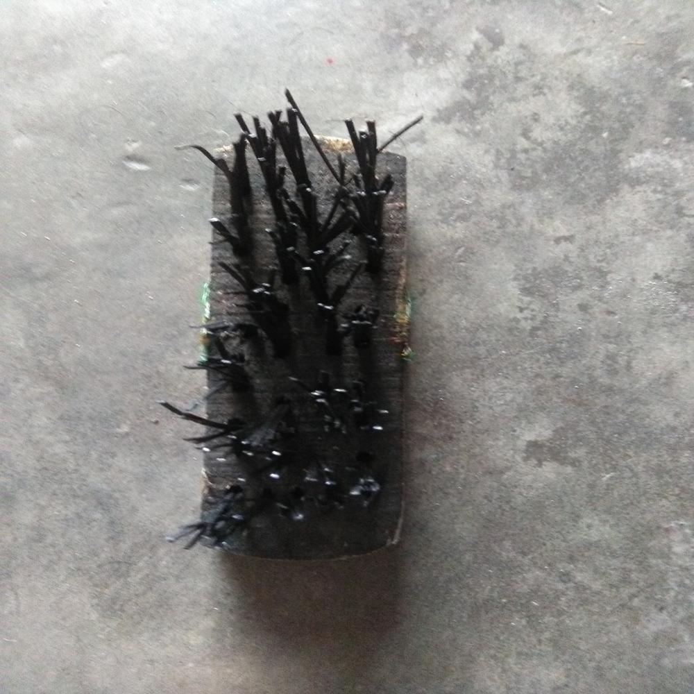 Foundry Wooden Handle Wire Brush - Bristle Color: Black