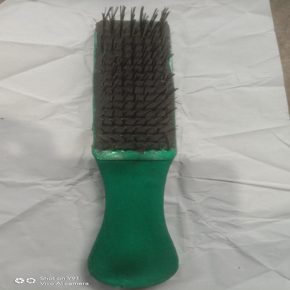 Pvc Handle Steel Wire Brush - Bristle Color: Black
