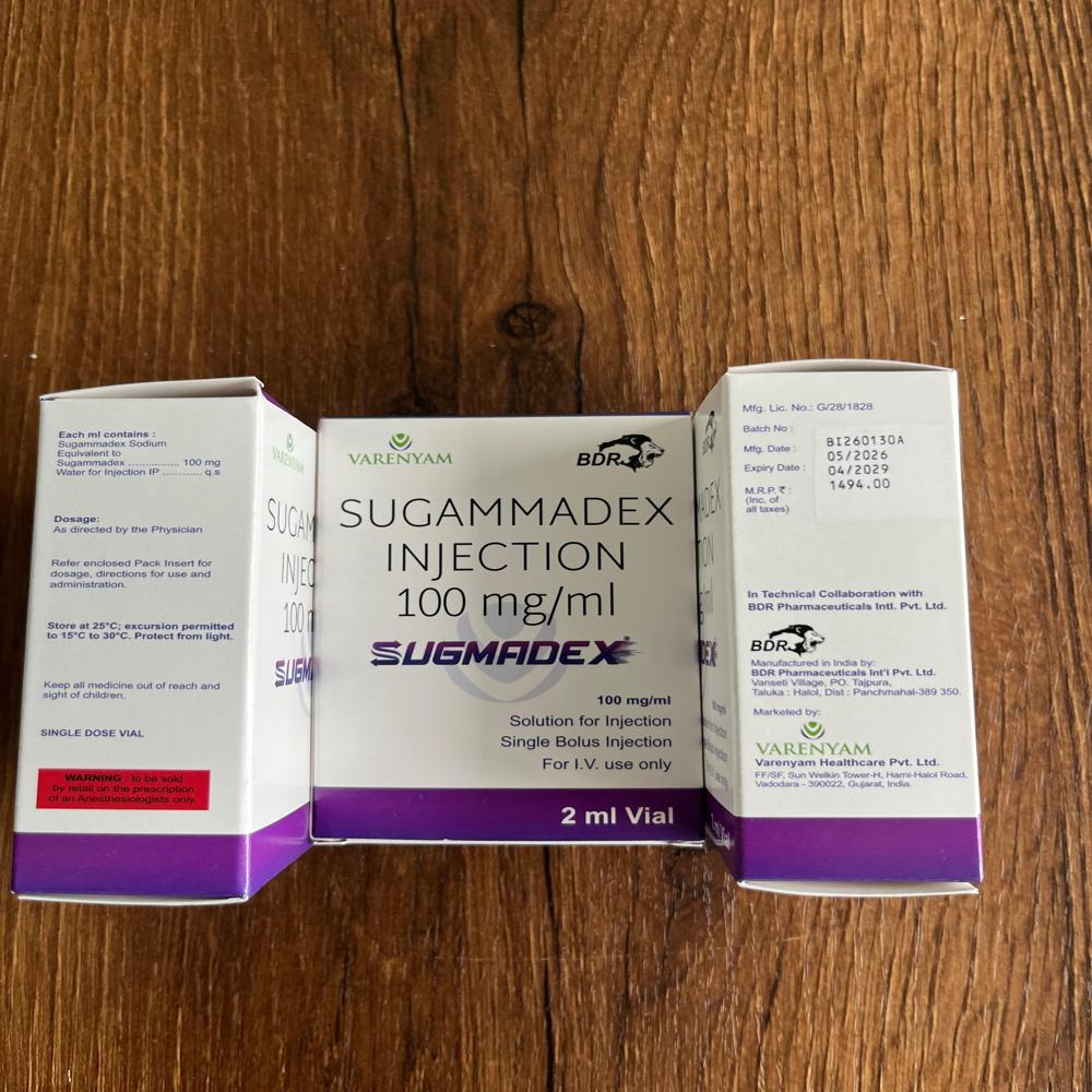 Sugmadex 100mg Ml Injection