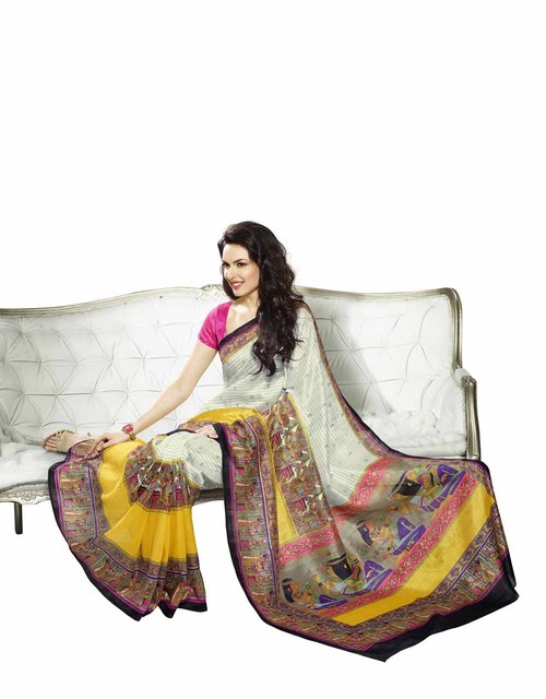 प्रिंटेड साड़ी