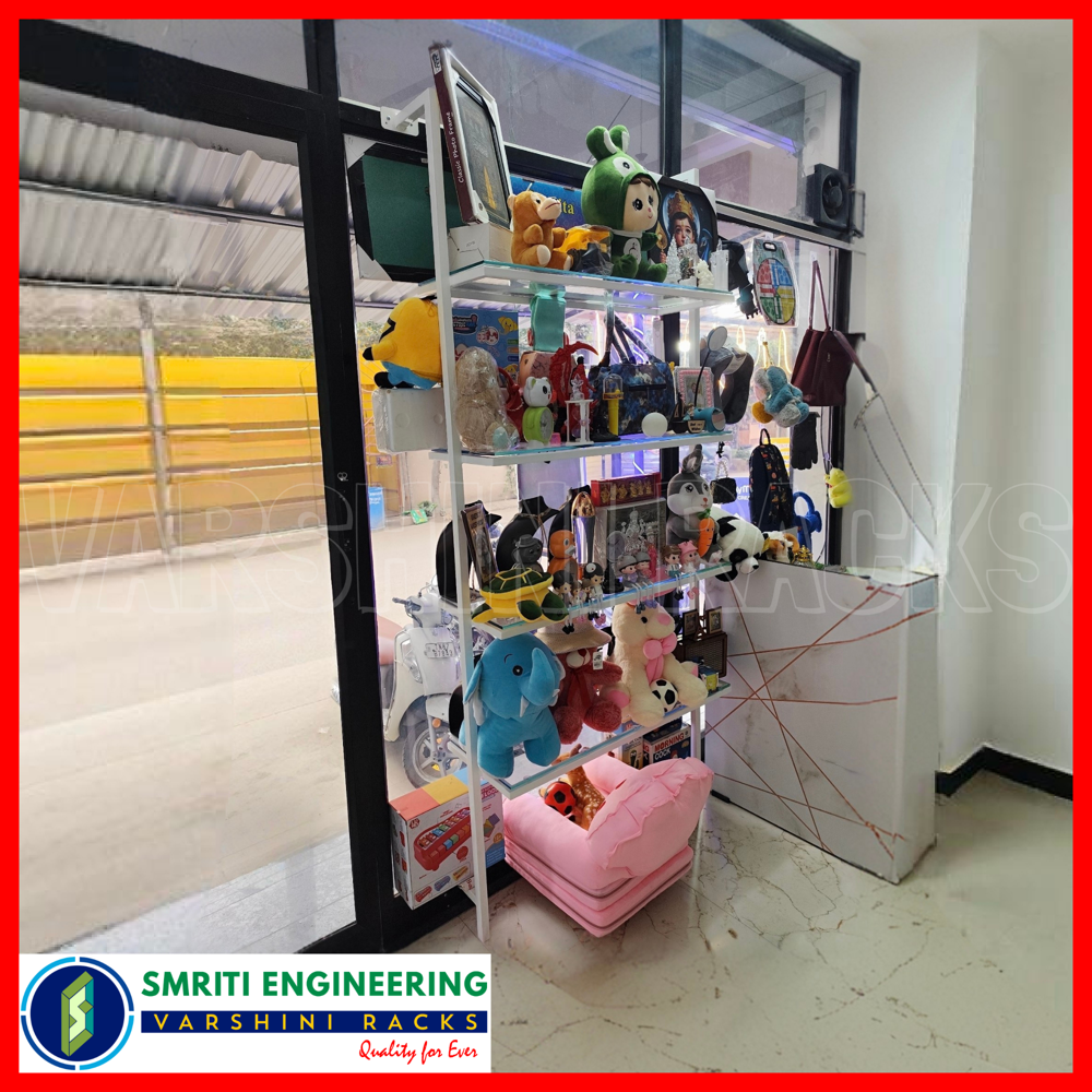 Glass Side Display Rack