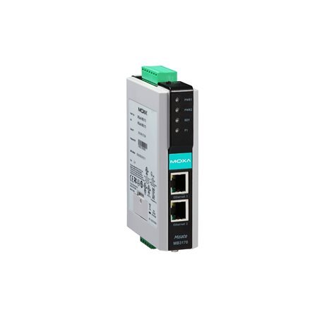 moxa MGate MB3170-MB3270 Series 1 and 2-port advanced serial-to-Ethernet Modbus gateways