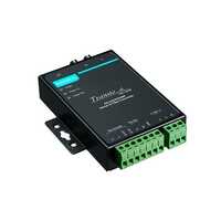 Moxa Tcf-142-m-st Rs-232-422-485 To Multi-mode Optical Fiber Media Converter With Fiber Ring Support And St Connector - Dimension (l*w*h): 120 X 97 X 36 Mm