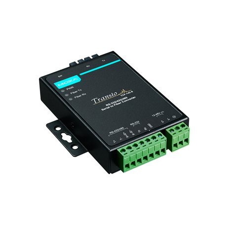 moxaTCF-142-S-SC RS-232-422-485 to single-mode optical fiber media converter with fiber ring support and SC connector
