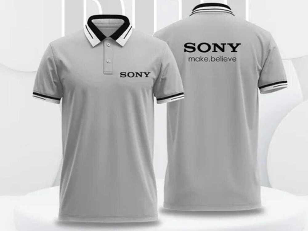 Grey Corporate Collar T Shirt