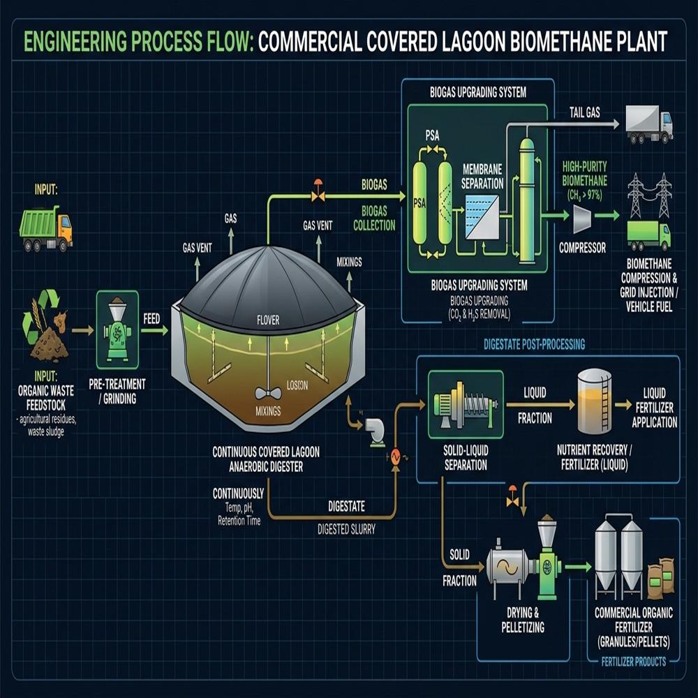 Operational Vehicular Fuel (CBG) Dairy Manure Floating Drum Co-Digestion Waste-to-Energy Plant