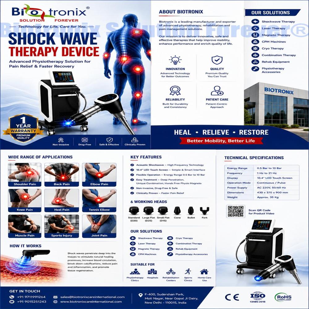 AIRSHOCK PRO Touch Screen Shockwave Therapy Device