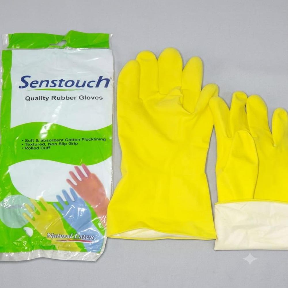Senstouch Yellow House Hold Rubber GLoves