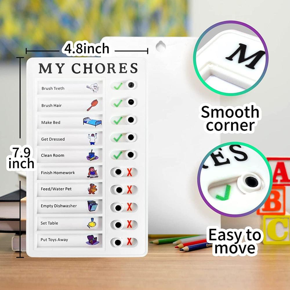 Portable Chores Note Board (20x12 cm, Mix Color)