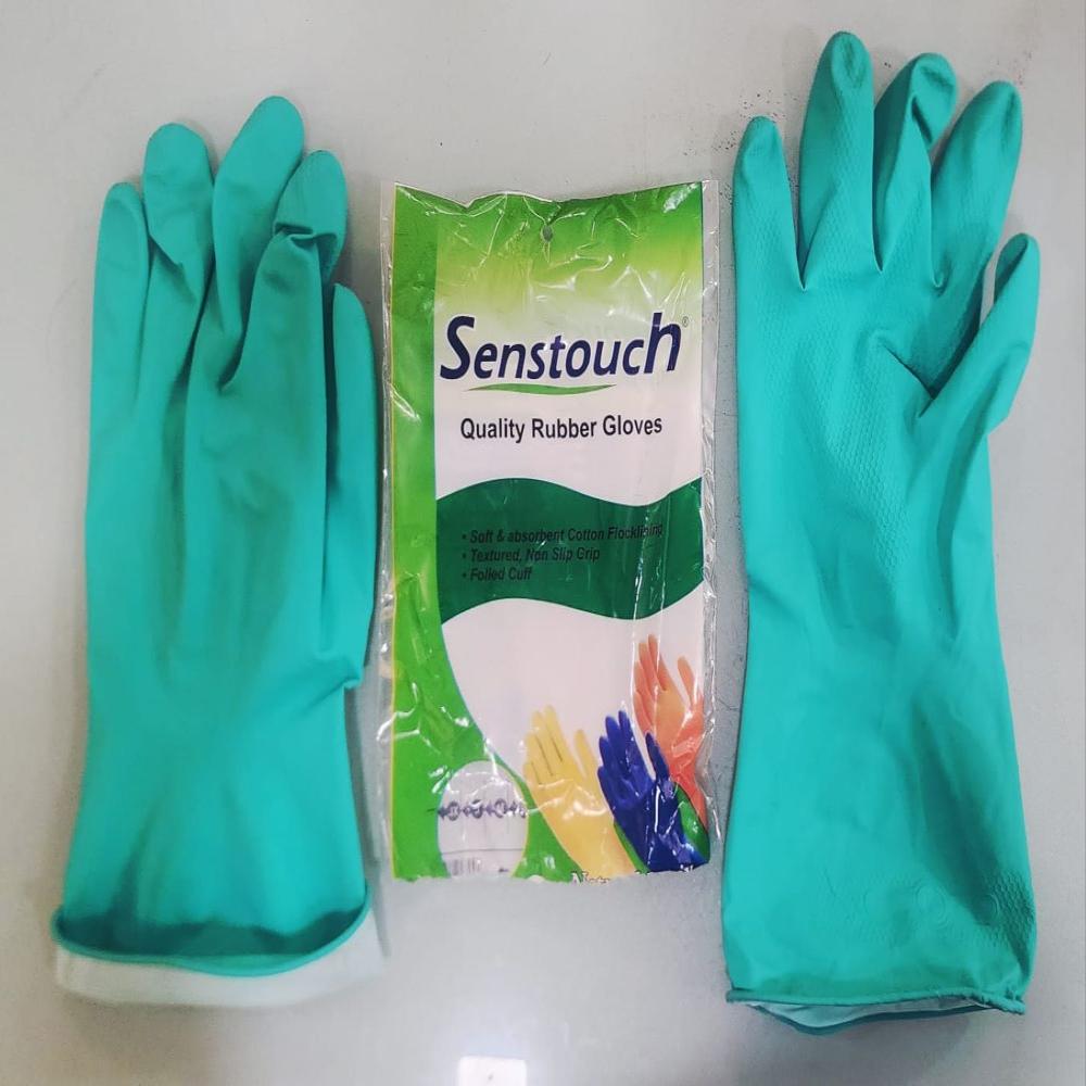 Senstouch Green House Hold Rubber Gloves
