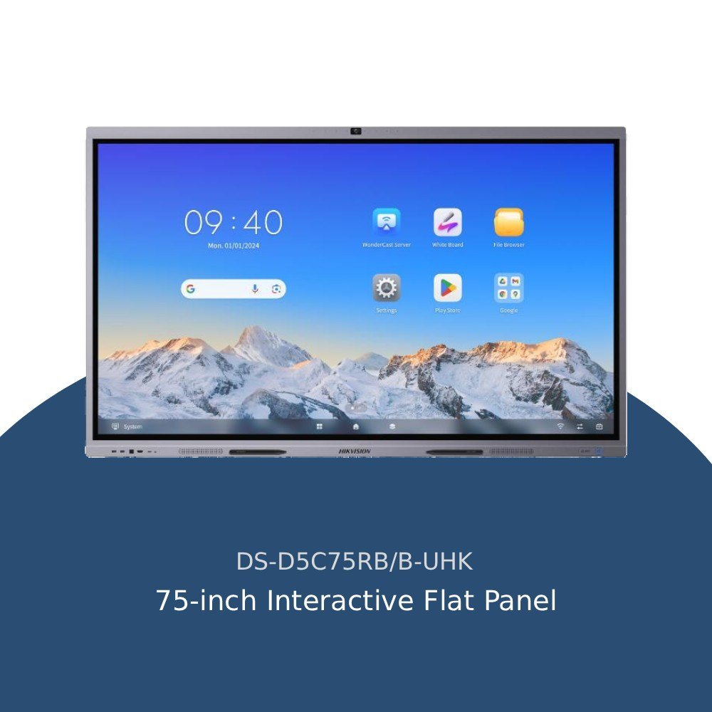 Ds-d5c75rb/b 75-inch 4k Interactive Flat Panel Display - Memory: Not Specified Megabyte (Mb)