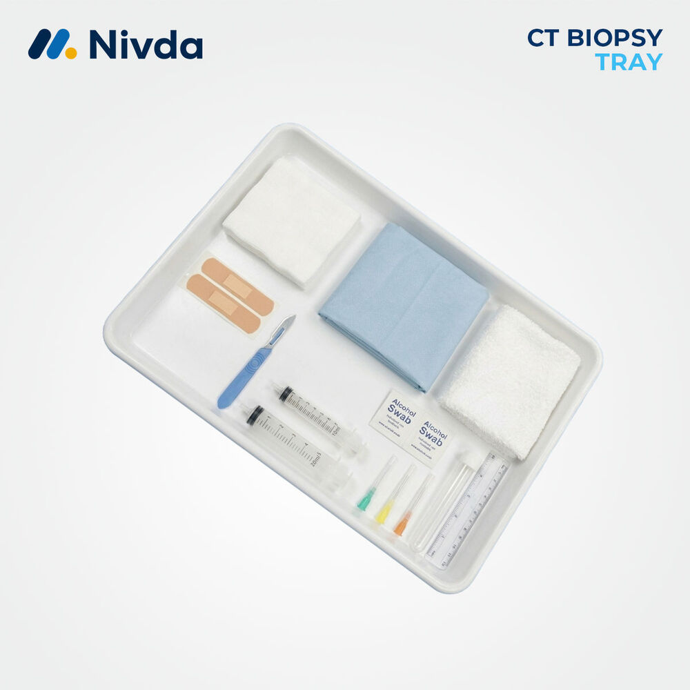 Imaging Procedure Pack - Medical-grade Plastic, 30x22x3 Cm, White Tray | Sterile, Single-use, Disposable Instruments, Ce Marked, Latex-free