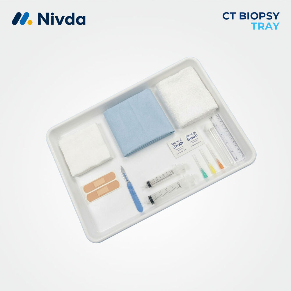 Imaging Procedure Pack - Medical-grade Plastic, 30x22x3 Cm, White Tray | Sterile, Single-use, Disposable Instruments, Ce Marked, Latex-free