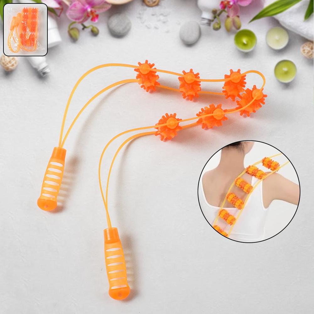 Handheld Back Massage Roller Rope (1 Pc) - Application: As Per Product Requirement