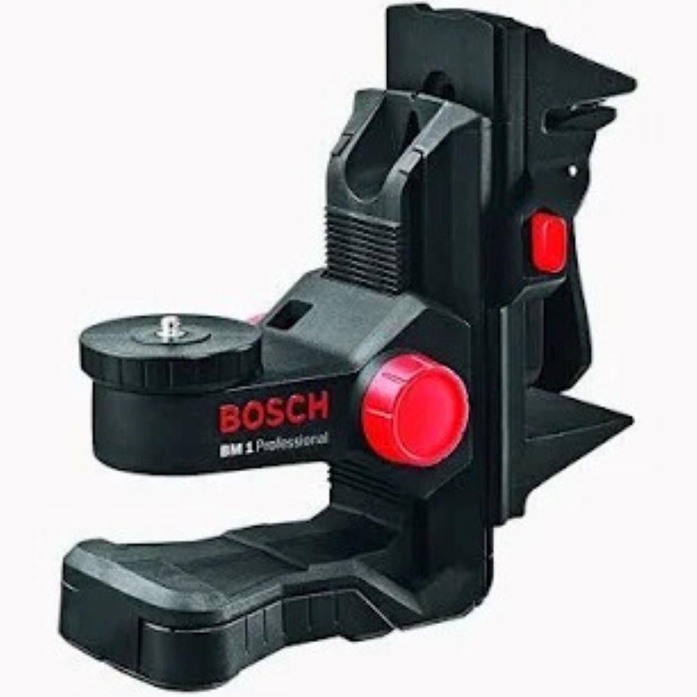 Bm 1 Professional Laser Mount - Industrial-grade Plastic & Metal, 173x77x135mm, Black With Red Knobs, Fine Height Adjustment