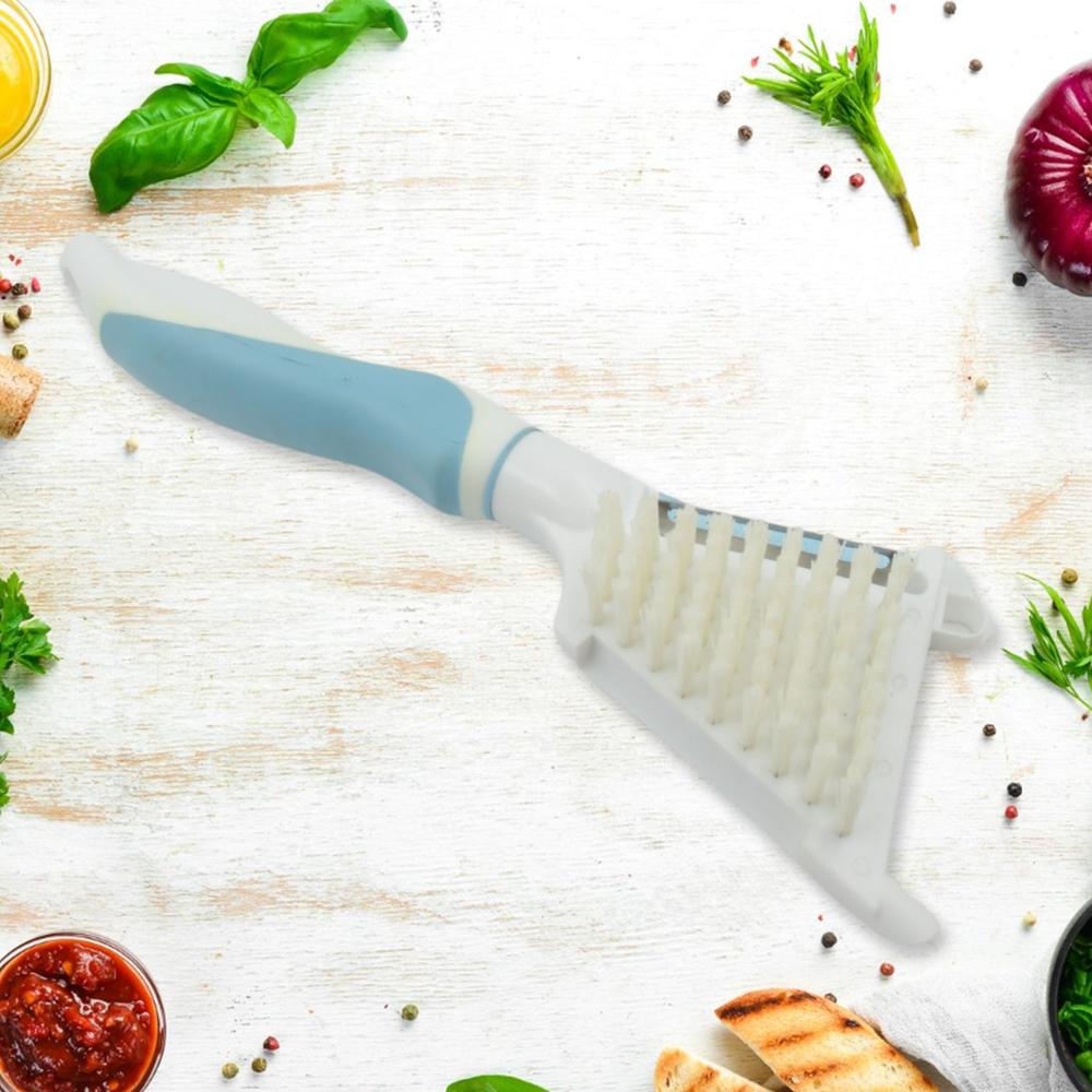 Multipurpose Peeler Brush Stainless Steel Peeler with Cleaning Brush (1 Pc)