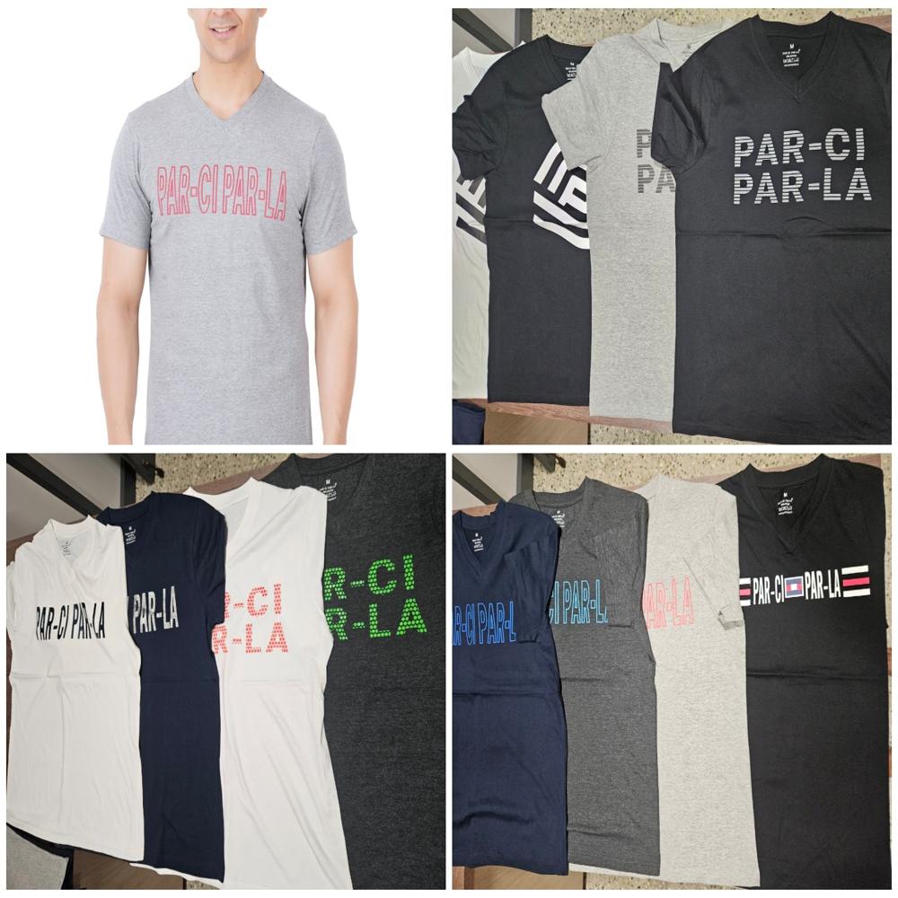 M11700 | Mens Printed V-Neck T-Shirts