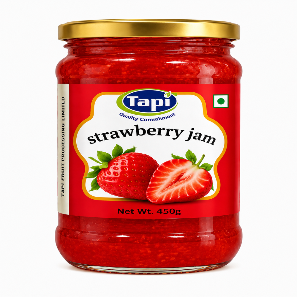 Strawberry Fruit Jam 450G - Shape: Sliced