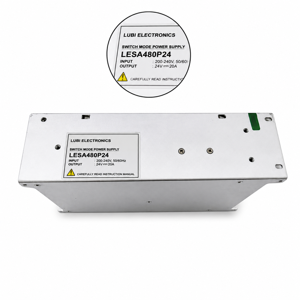 LUBI LESA480P24 24V 20A 480W Industrial Switching Mode Power Supply (SMPS)