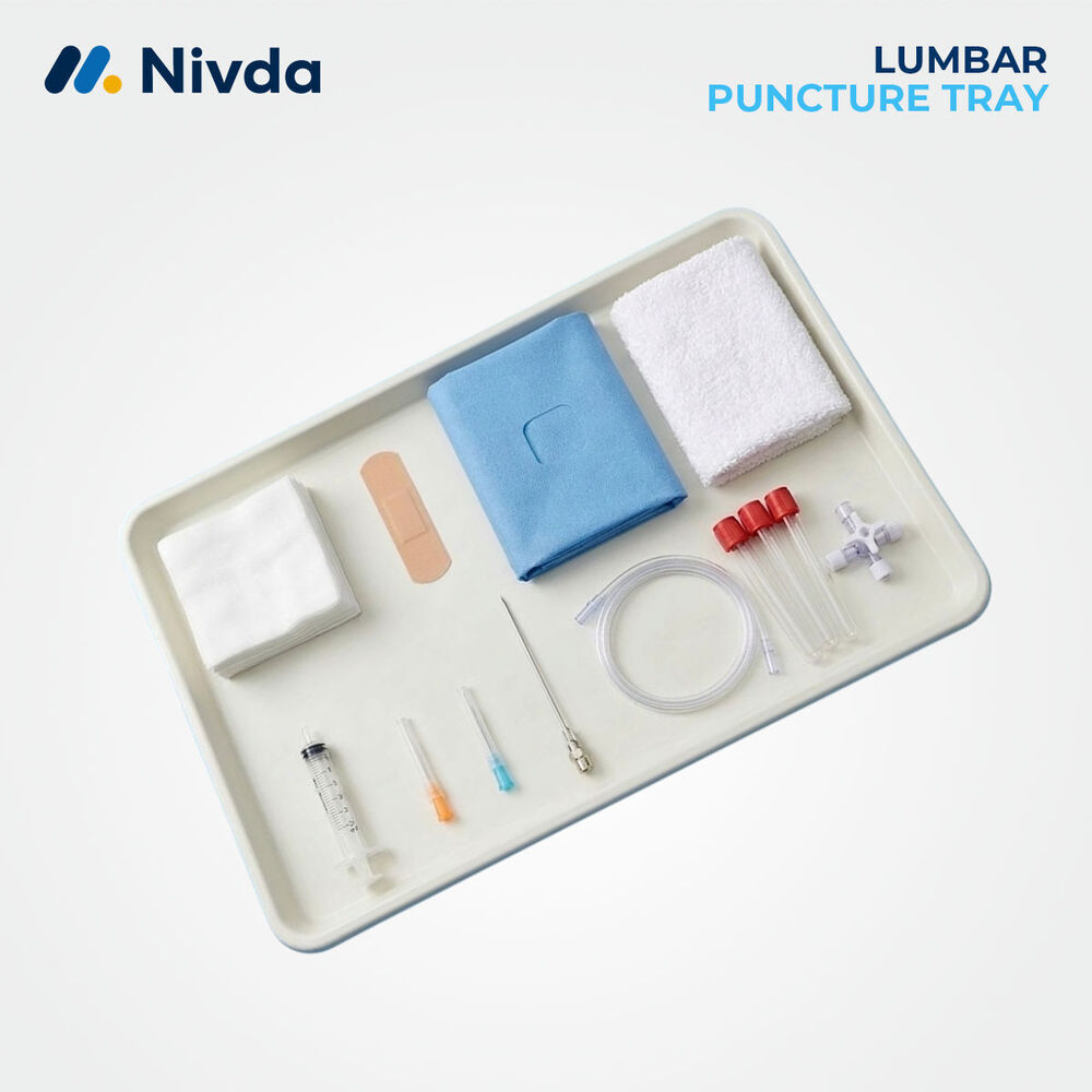Lp Procedure Pack - Medical-grade Plastic, 30x20x3.5 Cm, White Tray | Sterile, Ready-to-use, Latex-free, Eo Sterilized, Single-use