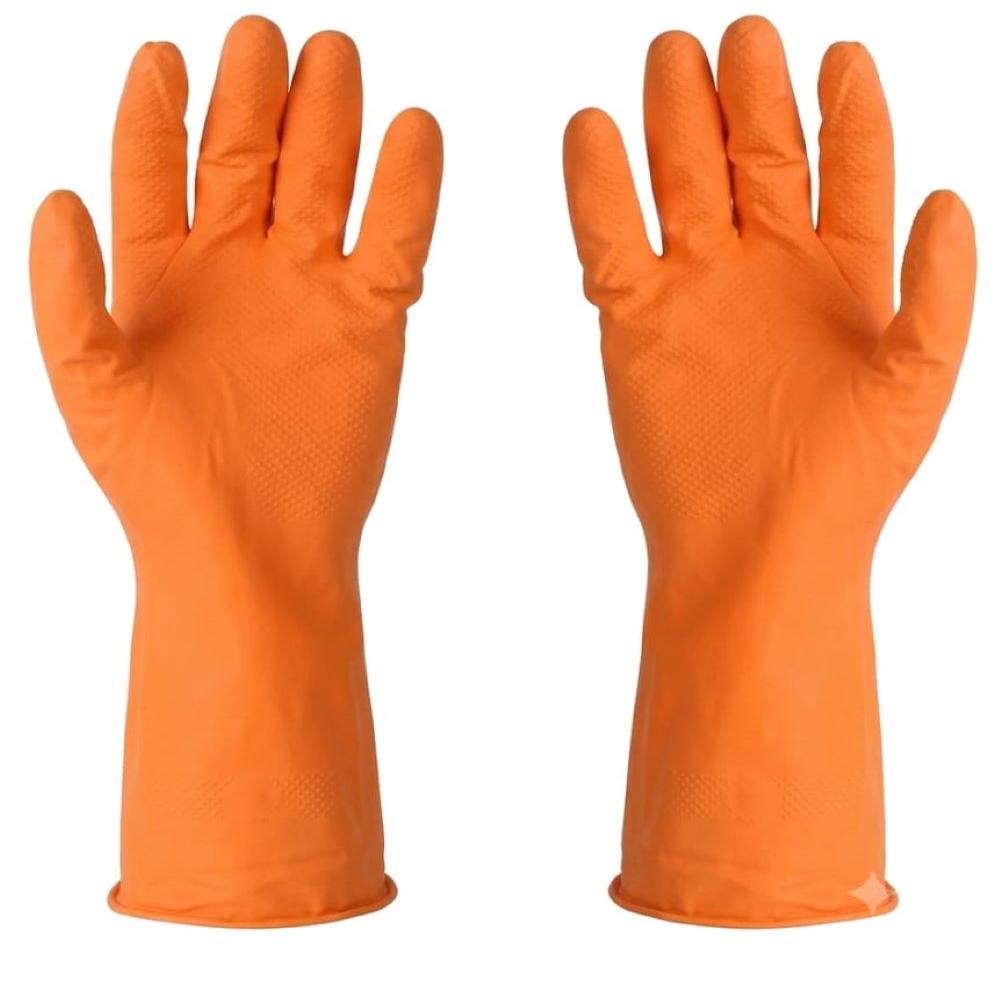 Senstouch Natural Latex Orange House Hold Rubber Gloves