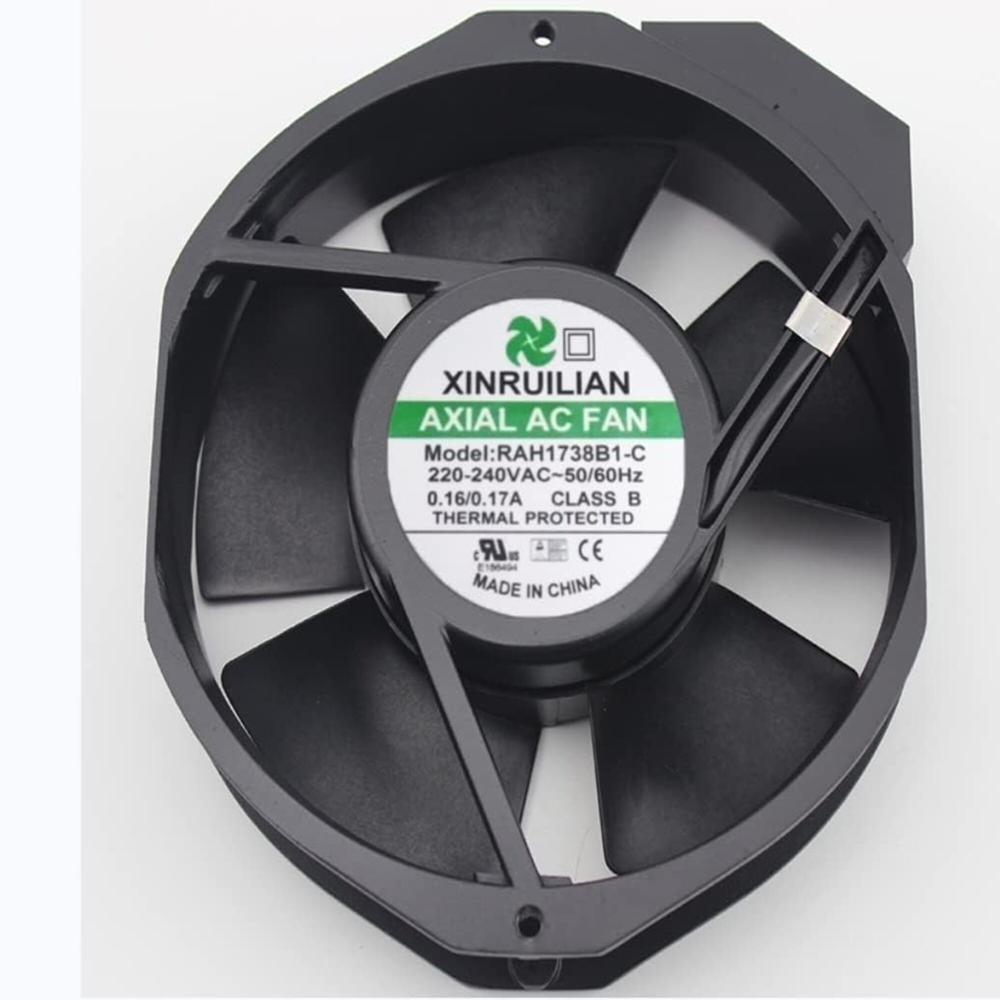XINRUILIAN RAH1738B1-C 220/240V AC 0.16/0.17A 17238mm Ball Bearing Industrial Axial Cooling Fan